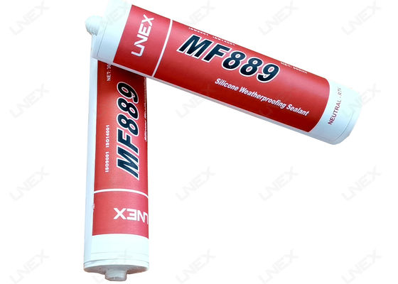 กาวซิลิโคนเคลือบแก้วทนความร้อน 889 ส่วนกาวเคลือบเป็นกลาง Weatherproof